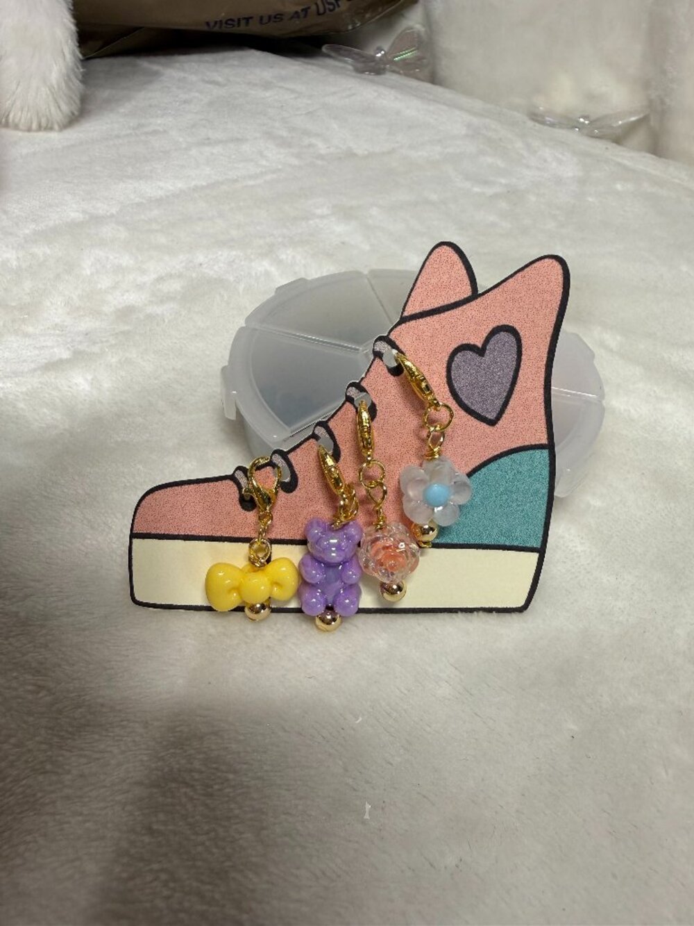 Pastel Kawaii Charm Set • Sneaker Display • Cute Bag/Shoe Accessories
